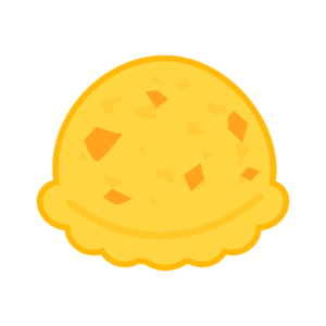 Gelato gusto mango