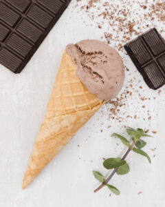 Cono gelato al cioccolato Miglior gelato al cioccolato
