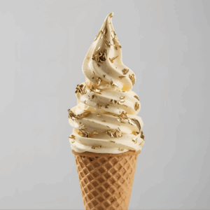cono gelato più costoso al mondo con foglia d'oro