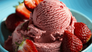 gelato alla fragola per bambini