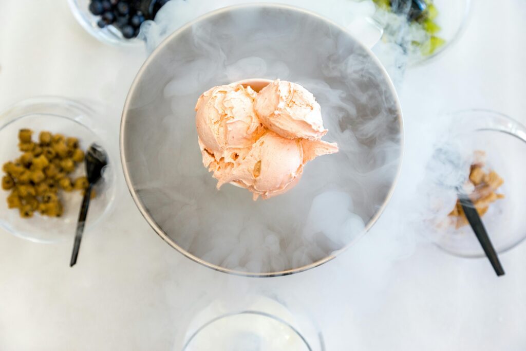 Gelato con azoto liquido