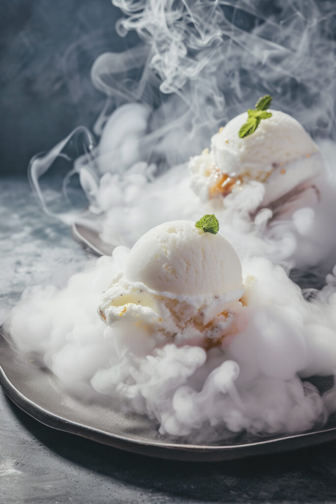 Gelato con azoto liquido