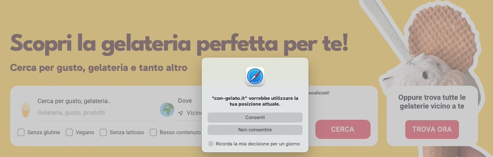 Permessi browser